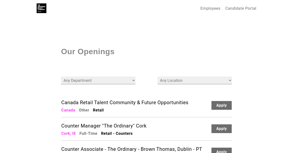 Warehouse Associate Day Shift at DECIEM